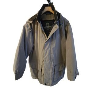 Weatherproof Elite of Lexus 2001 Jacket Mens XL Tan Hooded Field Coat Parka